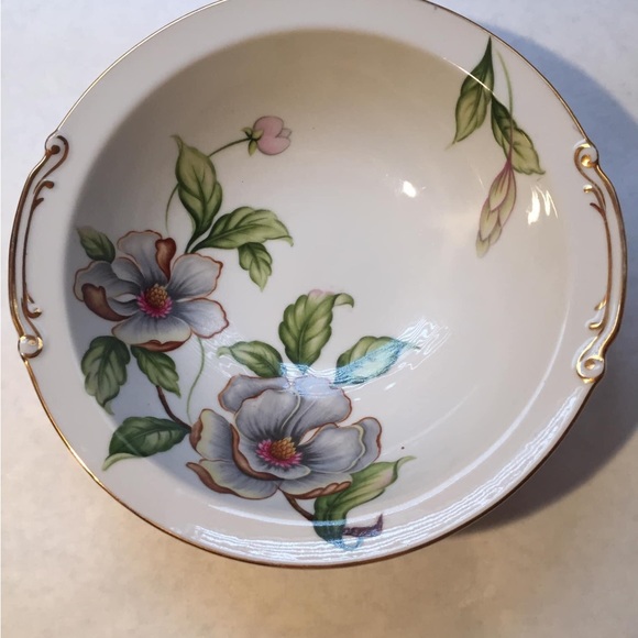 6220AB Dogwood Pattern 1950's Roselyn China Round Serving Bowl Japan - Picture 9 of 9